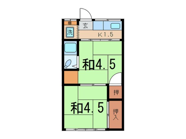 二光荘の物件間取画像